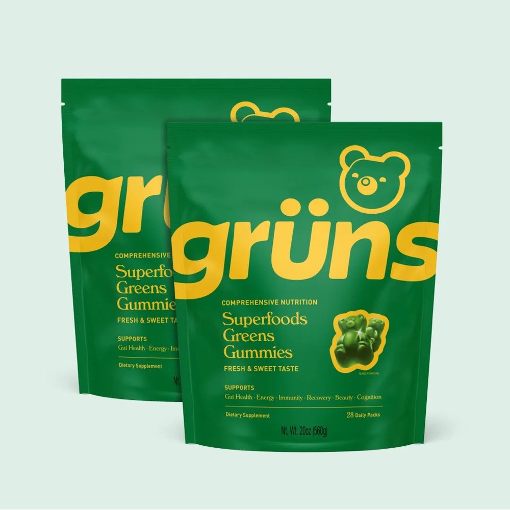 2 x NEW! Gruns Adults EXP 01/26 LOW SUGAR Superfood 28 Packs each•56 TOTAL Packs